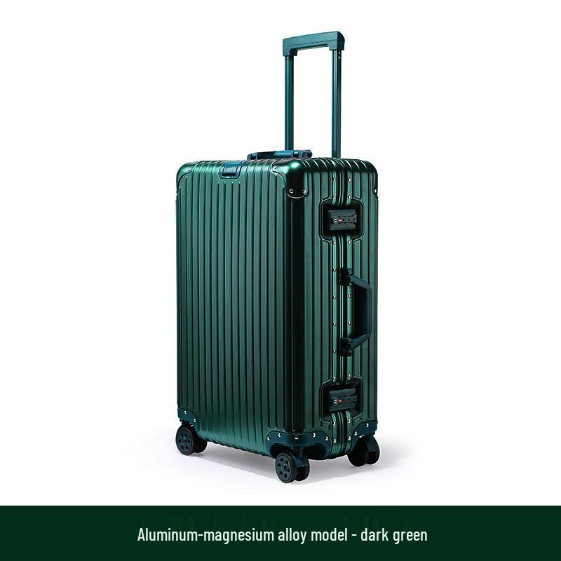 20-Inch Unisex Carry-On Suitcase with Aluminum-Magnesium Alloy, Combination Lock & Universal Wheels