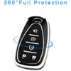 Für Chevy Autoschlüsselhülle mit Schlüsselanhänger, Weiche TPU-Schlüsselhülle Schale Vollschutz für 2016-2021 Chevy Equinox Malibu Camaro Cruze Blazer Traverse Trax