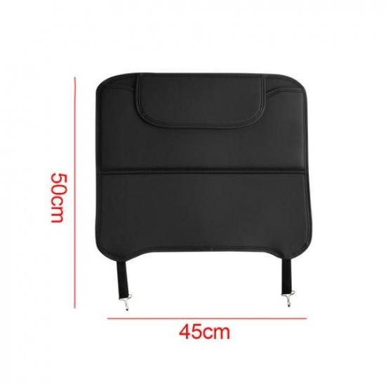 1x Car Interior Back Seat Anti-Kick Pad Mat Leather Cover Protector Accessories