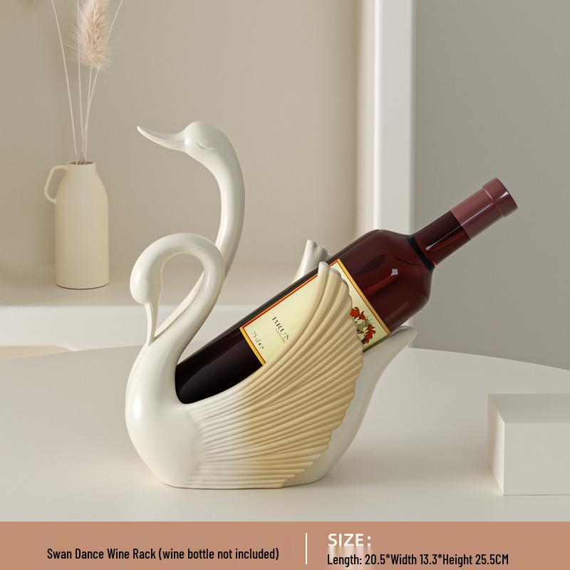 Elegant Swan Ornament for Living Room and Wine Cabinet Décor - Ideal Housewarming or Wedding Gift