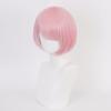 Ram Wig from "Starting Life In a Different World from Zero" Anime Cosplay Wig, Heat-Resistant Wig, Disguise Wig for School Festivals, Includes Net