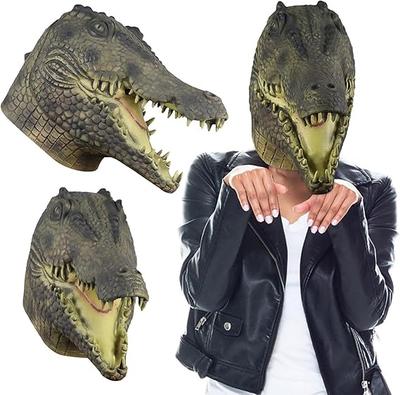 Fierce Animal Crocodile Latex Mask, Scary Party Props