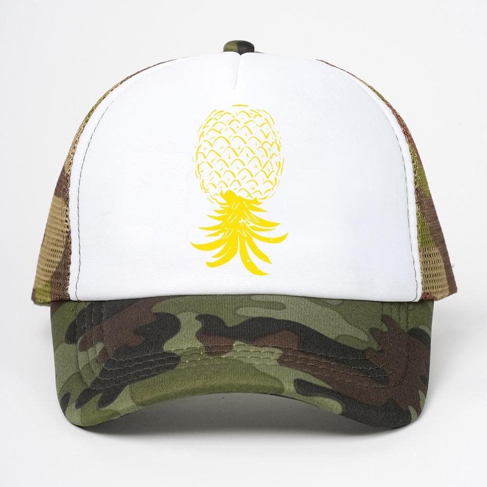 Anime Pineapple Baseball Cap Classic Mesh Breathable Adjustable Snapback Hats Unisex Active Sporty Dad Hat