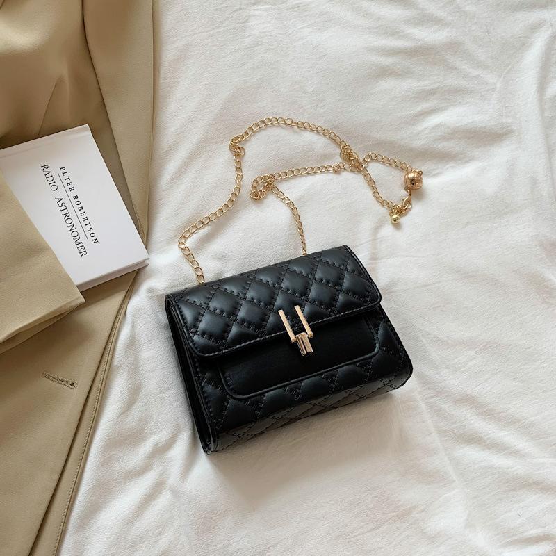 Vintage Kette Handtasche 2023 Mode Eine Schulter Messenger Handtasche Einfache Kleine Quadratische Tasche Trend