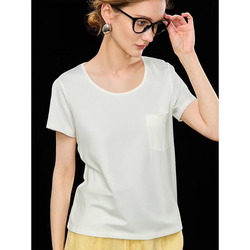 Wudao Women's U-Neck Pocket T-Shirt
