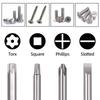 Magnetic Screwdriver Bits Set Slotted Phillips Torx Hex Head Drill Bit 1/4" Hex 50/65/100mm S2 Steel Screw Driver Hand Tools