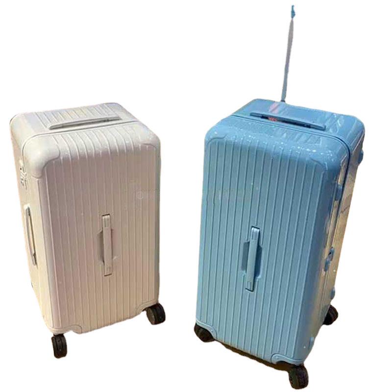 Durable, Extra-Large Rolling Suitcase with Combination Lock – Unisex Travel Luggage