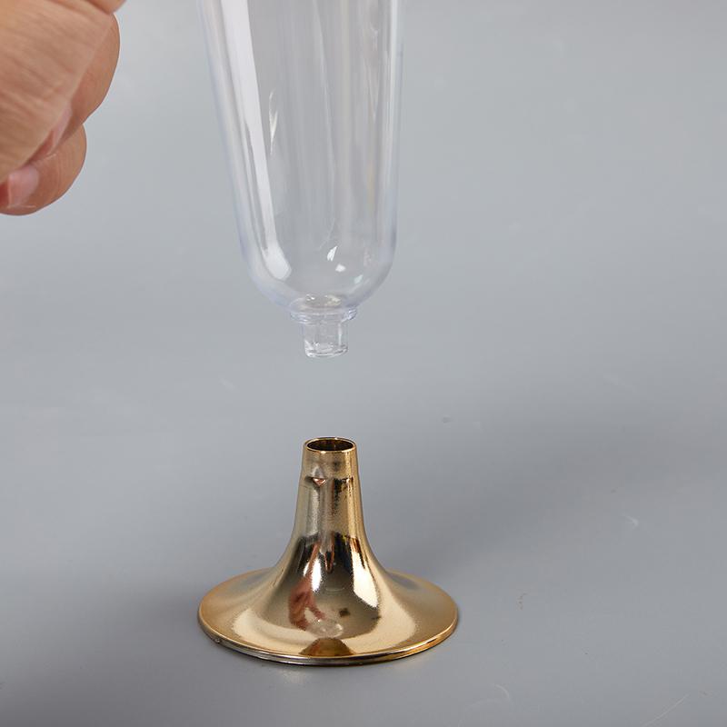 10Pcs  Plastic Champagne Flutes Disposable Clear Plastic Champagne Glasses For Parties Glitter Clear Plastic Cup Red Wine