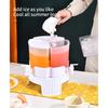 Getränke-Wasserspender mit 3 Abschnitten, großer Kapazität, drehbare Basis, praktischer Zapfhahn für Zuhause, Büro, Top-Seller