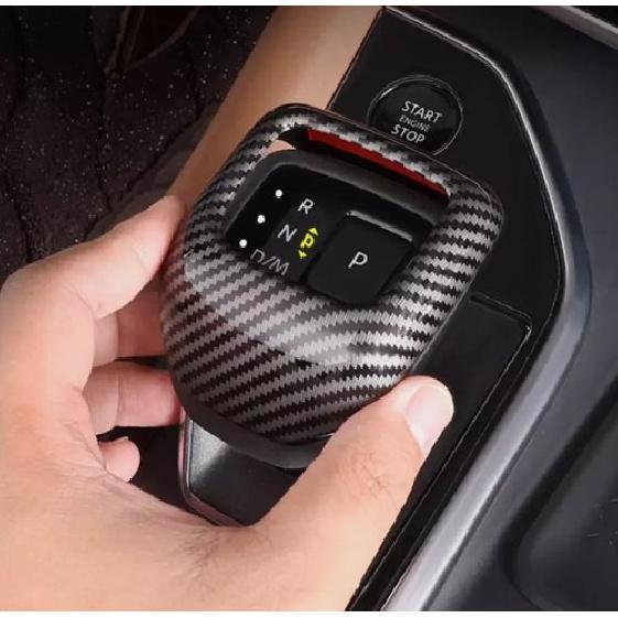 ABS Carbon Fiber Gear Shift Knob Cover Trim For Nissan Rogue -2025
