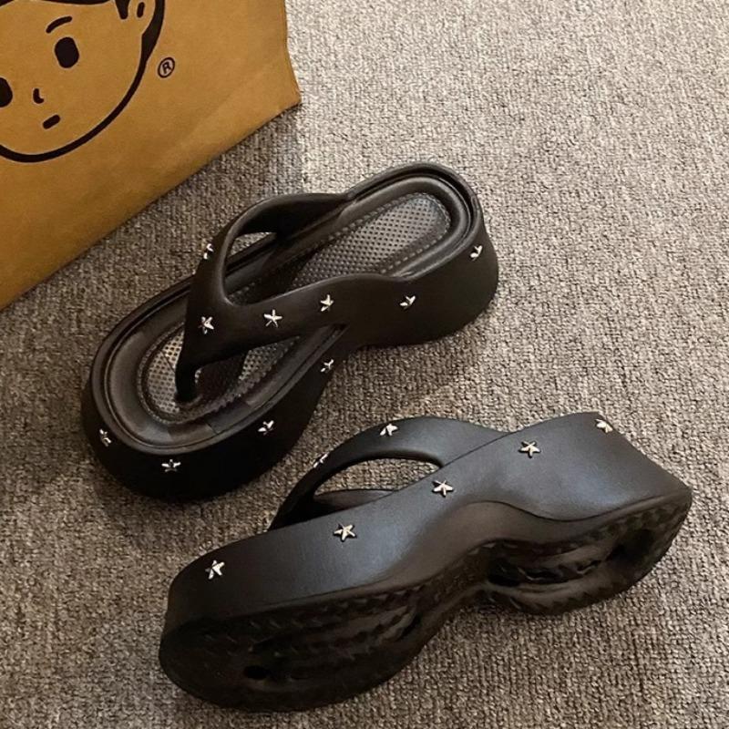 Fashion Women's Flip-flops 2025Summer Thick-soled Sandals Lightweight EVA Slippers Outdoor Platform Sandals for Women Casual Beach Slies