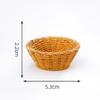 Dollhouse Simulated Rattan Basket Diy Decorative Accessories Mini Storage Box Small Ornaments