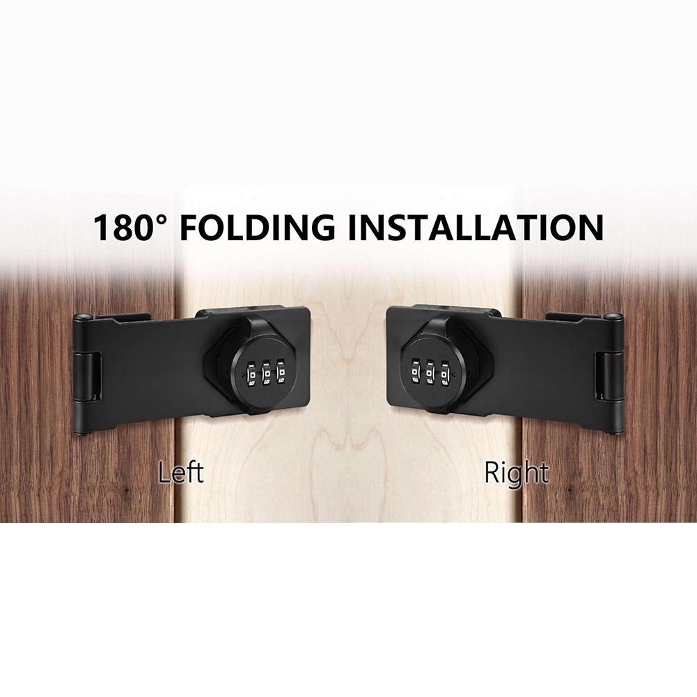 

Lock For Doors Hasp Lock 180 Angle Compatibility High Hardness Iron Includes Screws For Installation Compact Lock For Drawers China Mainland