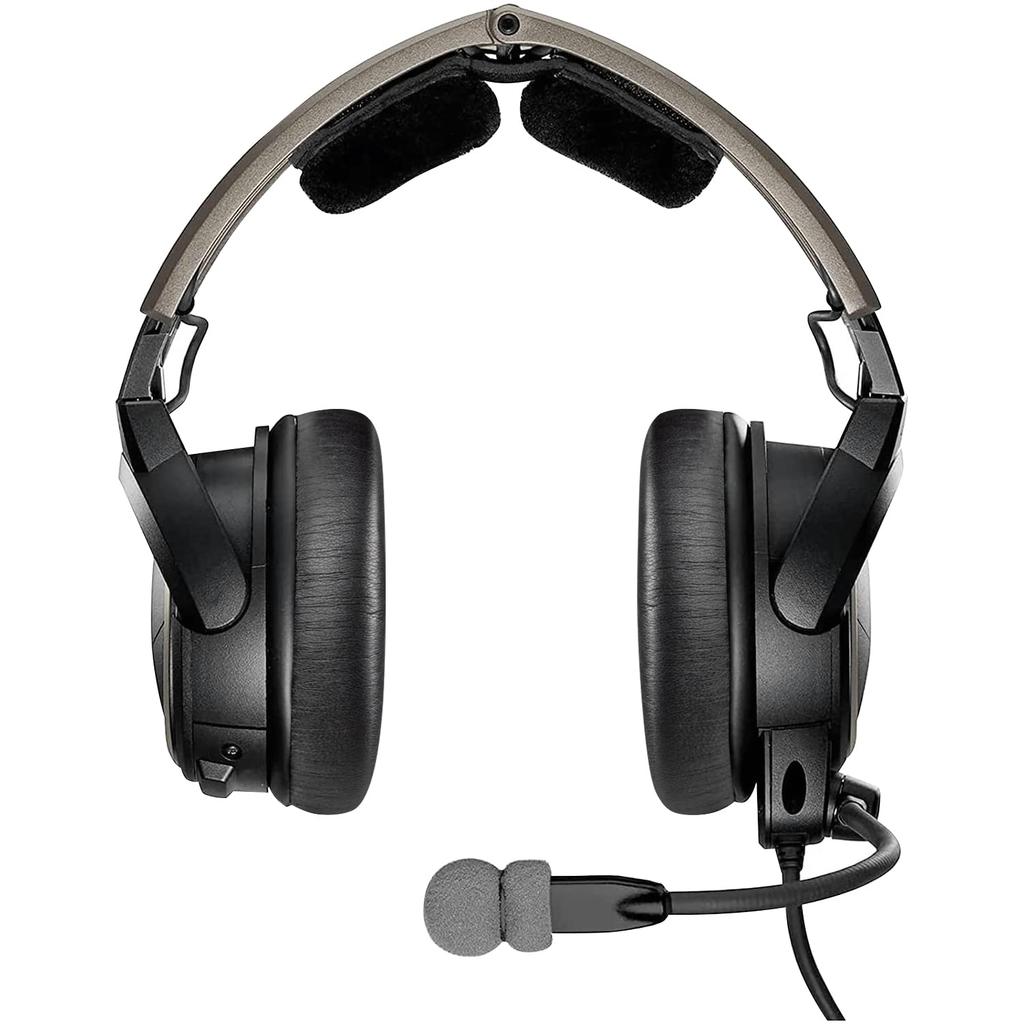 SOULWIT Sheepskin Ear Pads/Cushions for Bose Aviation X A10/A20 Headset, Replacement Noise Isolating Head Pads, Compatible Ear Cups, Black