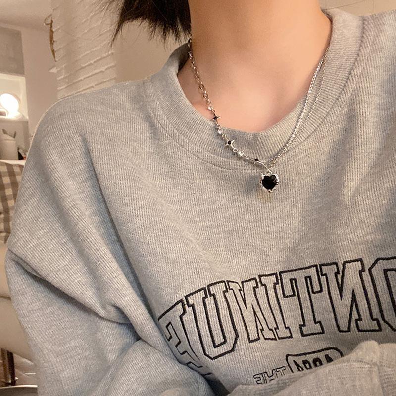 Hot-selling cherry pearl necklace women's ins style fashion high sense love collarbone chain new item pendant