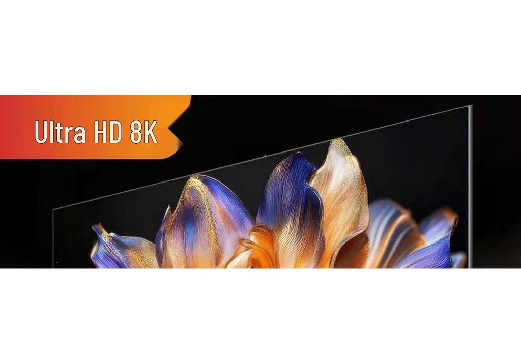 2026 Bezel-less 8K LCD Large Screen LED Home TV: Available in 55, 65, 75, 85, and 100 inches with WiFi connectivity.