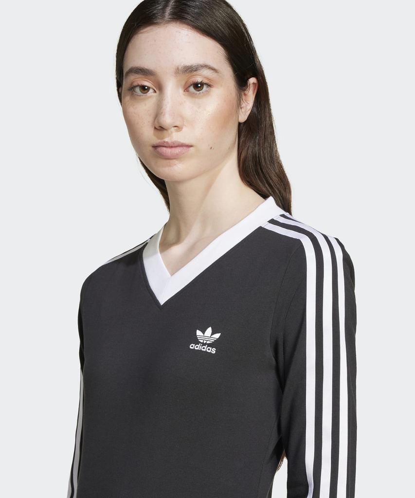 adidas V-Neck Long Sleeve Shirt - Black / Iy7247