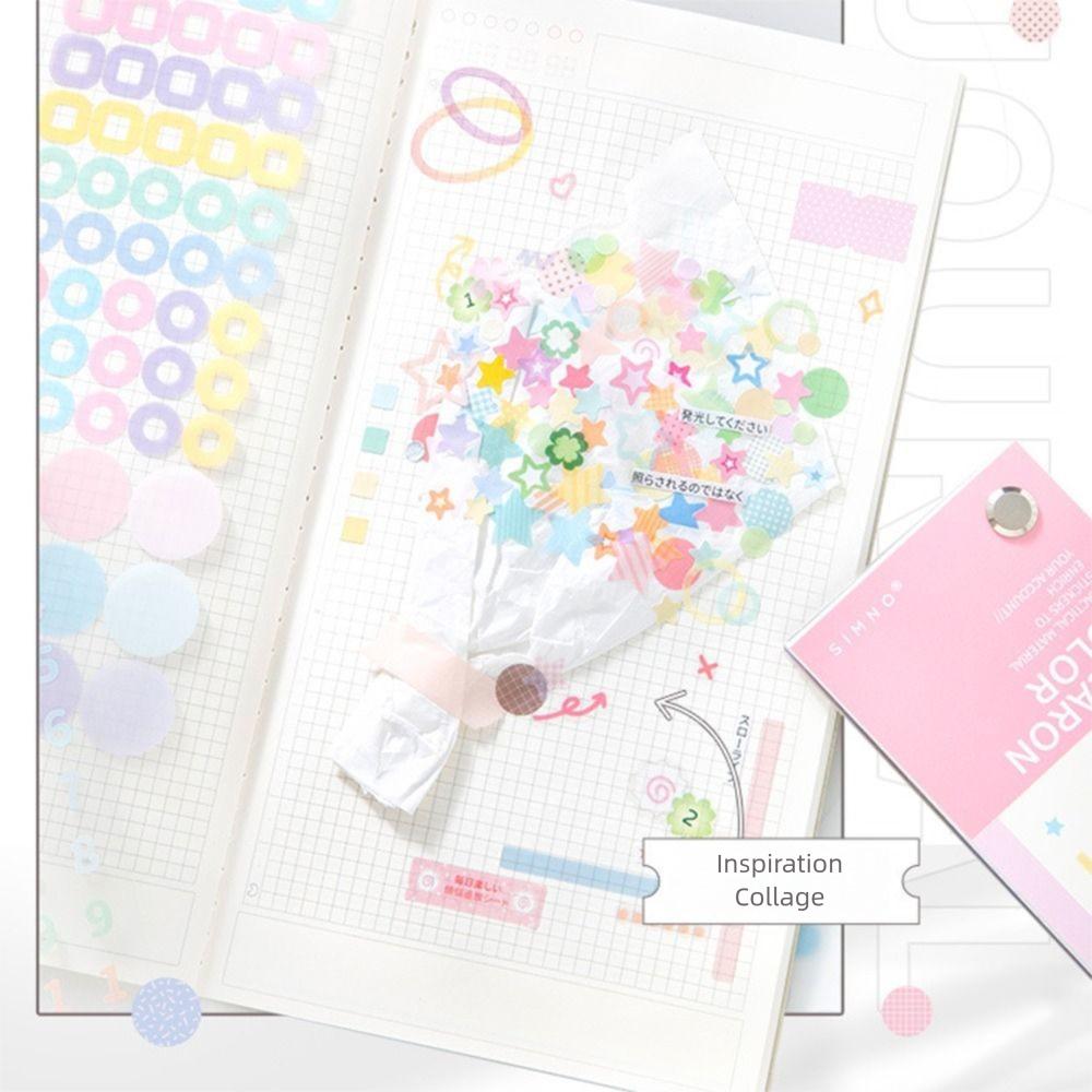 30Sheets Self Adhesive Scrapbook Stickers Creative DIY Decorative Sticker  Journaling