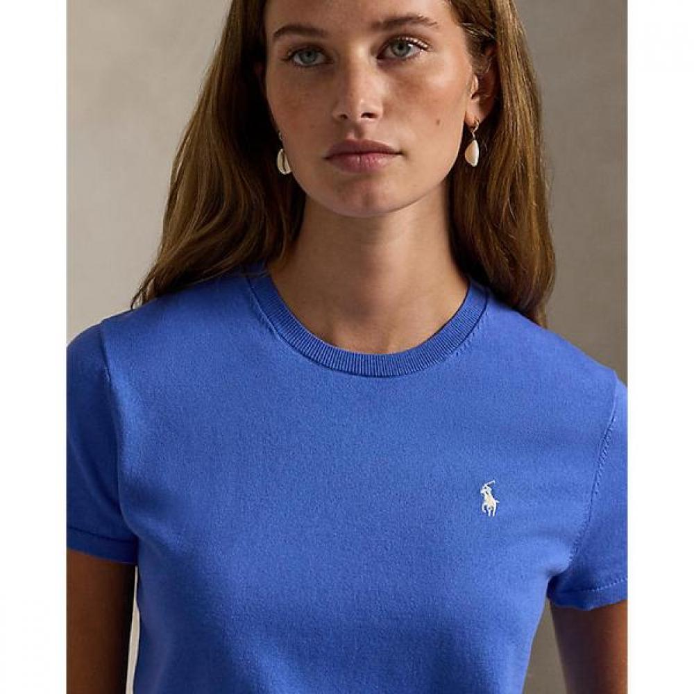 Polo Ralph Lauren Women S Short Sleeve Crewneck Sweater  wmpoSwenc021550400 