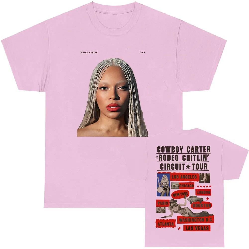 Beyonc COWBOY CARTER TOUR T-Shirt Sommer Damen Unisex T-Shirts Kurzarm Rundhals Locker T-Shirt Unisex Tees Print Top