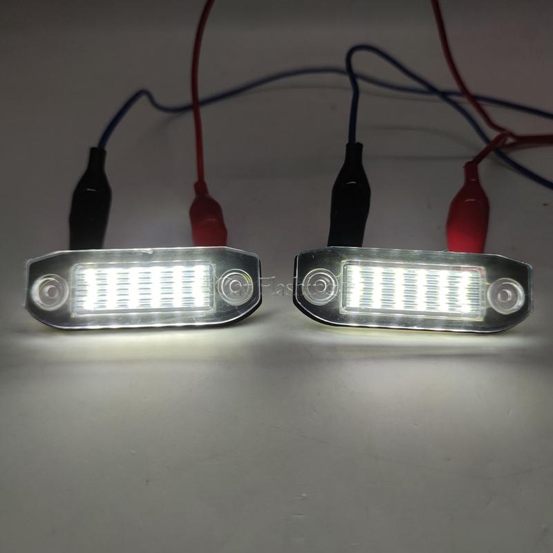 White LED light Error Free Number License Plate Lights for Volvo S80 XC90 S40 V60 XC60 S60 C70 V50 XC70 V70 LED Tag Lights