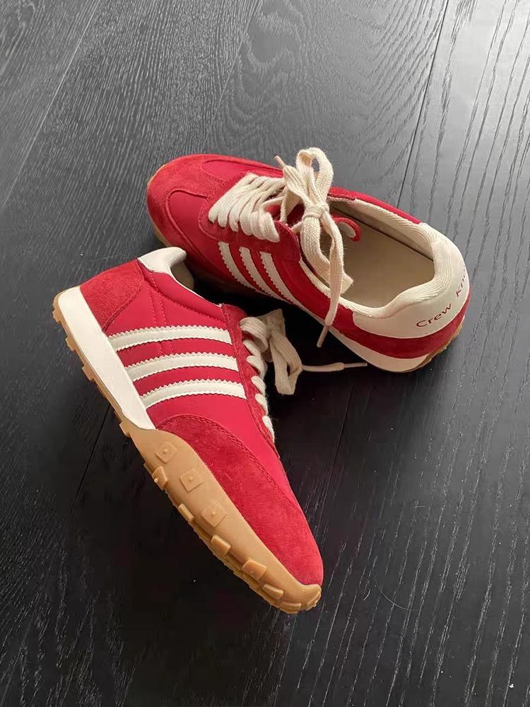 

Ретро обувь женская весна и лето новая плоская подошва внутренняя высота увеличение повседневные кеды спортивная обувь 40 красный