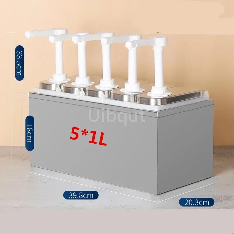 Condiment Pump Dispenser Syrup Fructose Squeeze Bottle Hand Pressed Plastic Sugar Press Sauce Pump Squeeze Milk Tea Shop Bottle