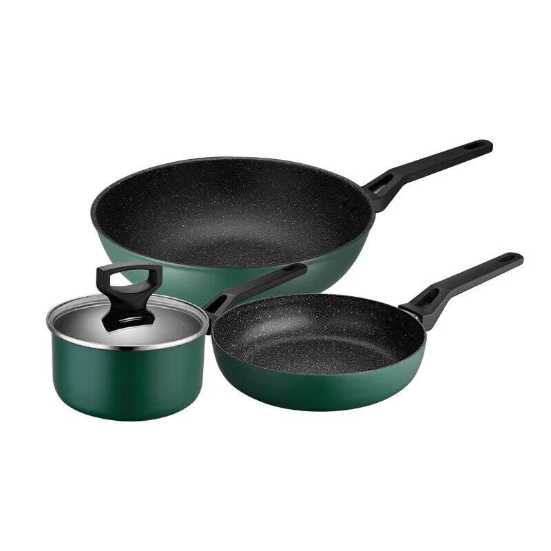 ASD Zhenyun Crystal Non-stick 3-Piece Cookware Set