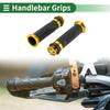 Motoforti Universal Motorcycle Hand Grips Cover Rubber Aluminum Alloy Handlebar Cover for Motorcycle Scooter 1 Pair