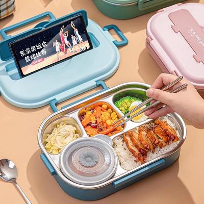304 Stainless Steel 5-Compartment Lunch Box Set