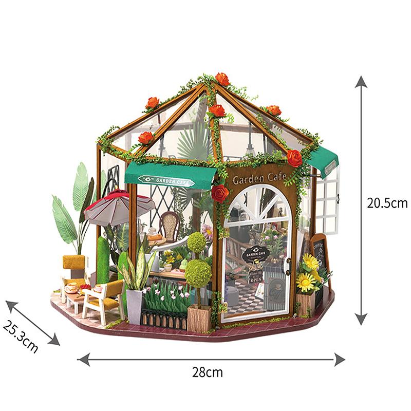 Miniature Doll House Handmade 3D Puzzle Assembly Building Model Kit Creative Room Bedroom Decoration With Furniture Wooden Craft