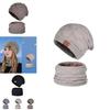 Knitted Winter Hat And Neck Warmer Set With Windproof Insulation For Men And Women