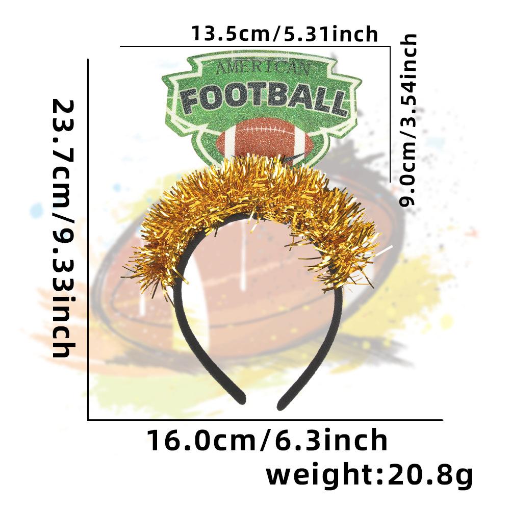 Super Bowl Party Decorations Colorful Stripes Headbands Cheering Fans American Football Letter