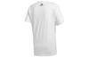 Adidas T Shirts Men's White Crew Neck Moderate Straight Fit FN1715