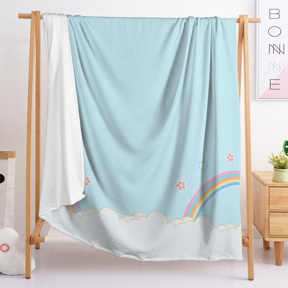 Flannel Blanket Bedroom Blanket European And American Size Blanket Digital Printing