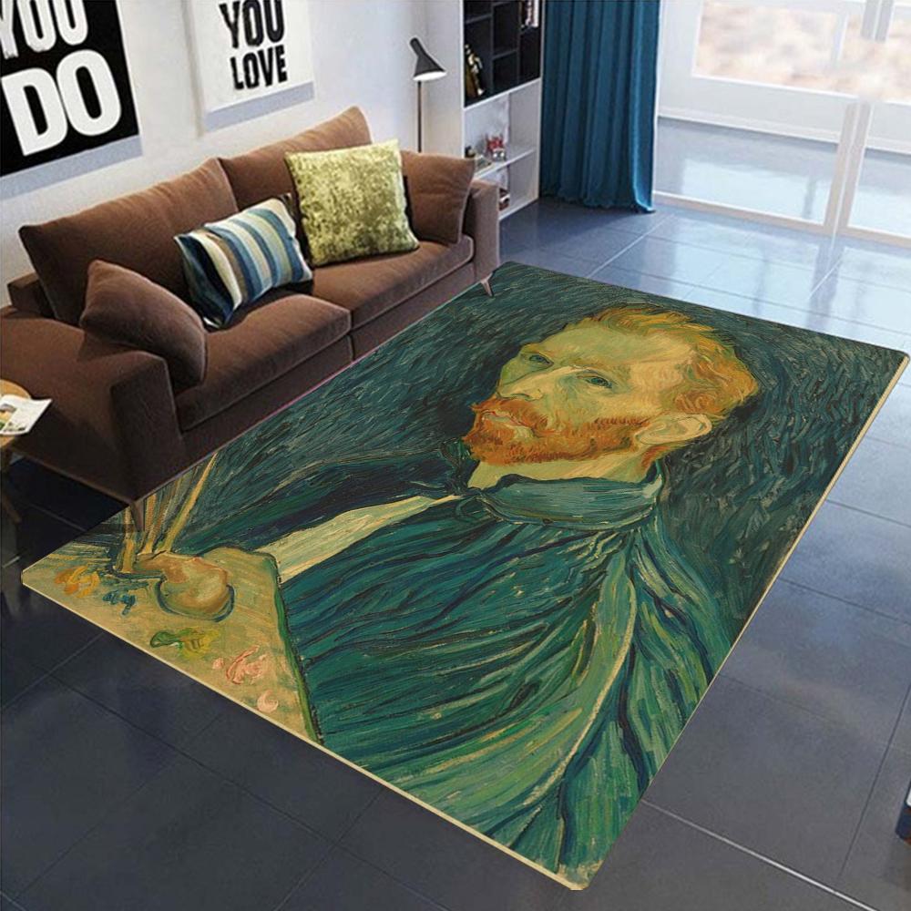Funny Mona Lisa World Famous Painting Inpired Carpet Living Room Decor Rug Bedroom Floor Mat Makes Your Room Look Cool Carpet