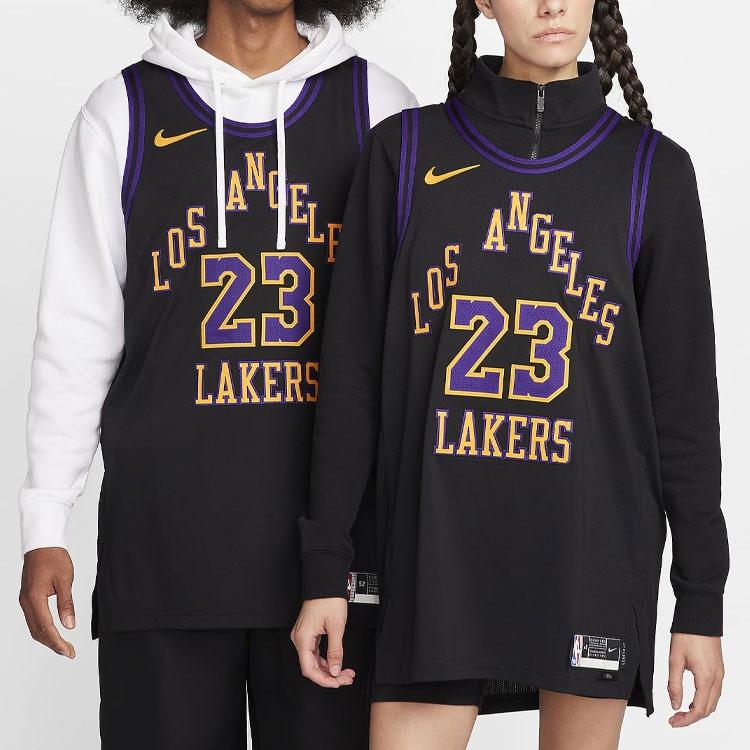 Nike Dri-FIT ADV Lebron James Los Angeles Lakers 2023/24 City Edition NBA Authentic Jersey 'Black' Men's DX8763-012