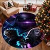 Final Fantasy Pattern Round Rug, Indoor/Outdoor Mat, for Picnic, Gameroom, Bedroom, Office, Living Room, Home Decor Carpet, Birthday Gift