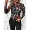 Spring And Autumn New Women'S Versatile Long Sleeve Daily Business Commuter Elegant Comfort Sexy Bottom Shirt Top