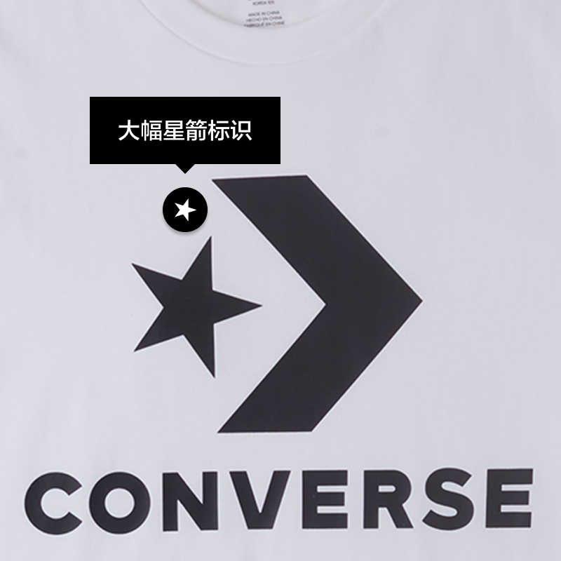 Converse Set in Sleeve T Shirt Unisex White 10025458-A03