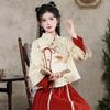 Autumn/Winter Retro Tang Suit: Chinese-Style Hanfu Cheongsam Set