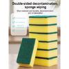 10/20/30/40/50pcs Dishwashing Sponge, Scouring Pad, Dishwashing Cloth, Kitchen Cleaning, Bowl Brushing, Pot Brushing, Magic Wiping, Household High