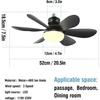E27 Base LED Ceiling Fan Light with Remote Control 3 Color Lights Dimmable Lamp for Living Room Home Decor