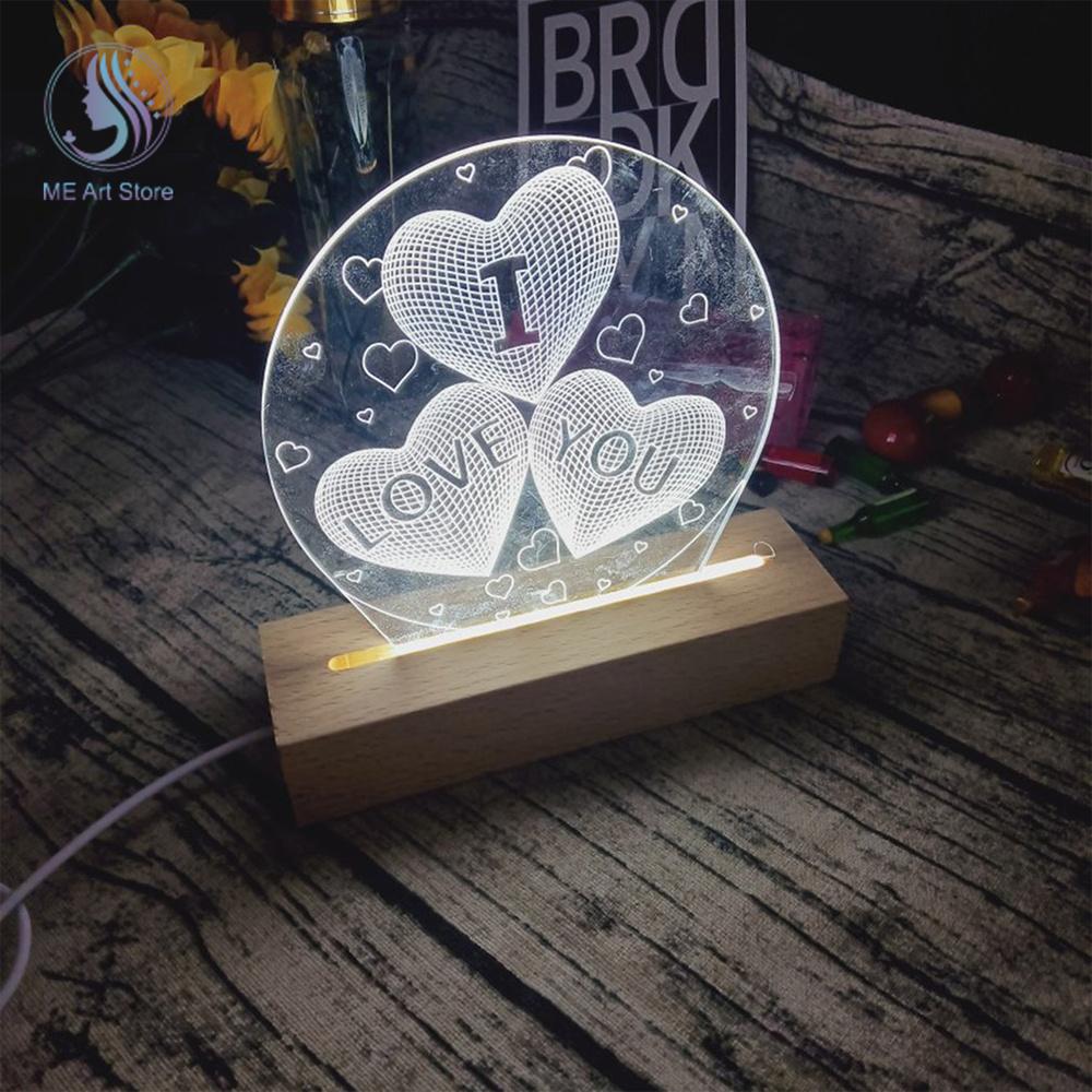 Rectangle Wood Light Base Wooden LED Light Display Stand Lamp Holder Lamp Base Art Ornament Display Base LED Lamp For Resin