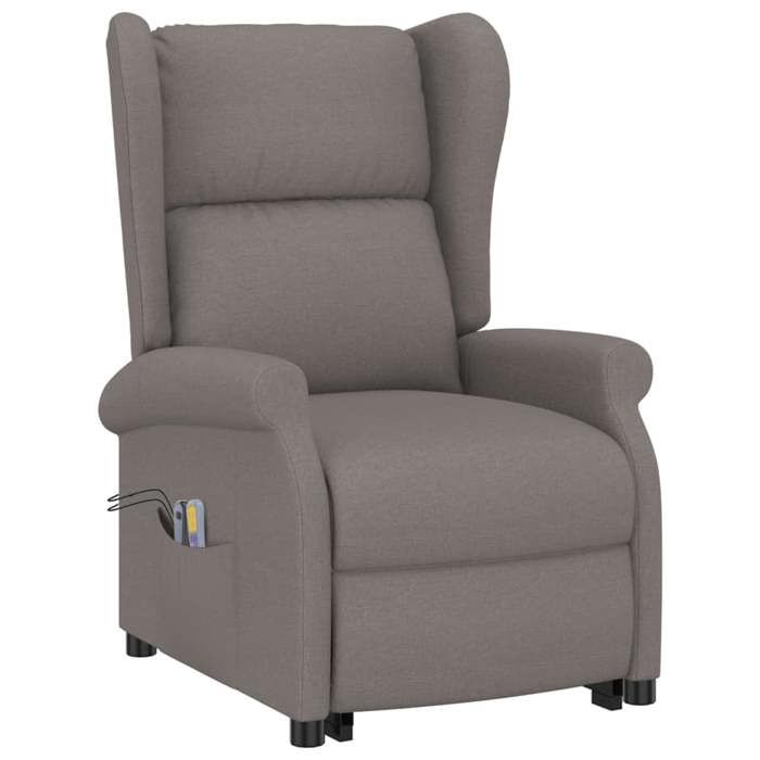 VidaXL Electric Reclining Massage Armchair TV Living Room Lounge Home Interior Lifting Function Headrest and 289748