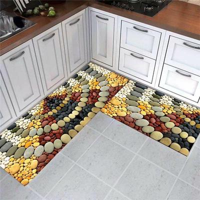 Tappetini rettangolari moderni per cucina e bagno - Tappeto antiscivolo, lavabile e assorbente