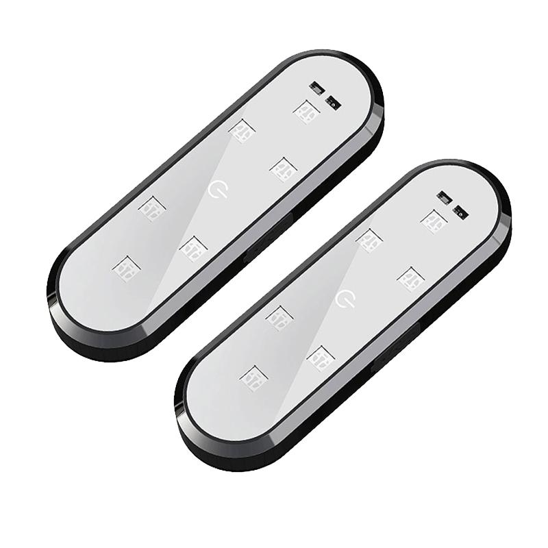 

Дверные фонари автомобиля SEAMETAL, светодиодные лампы приветствия, магнитное управление, зарядка через USB, аварийная сигнальная лампа 2PCS