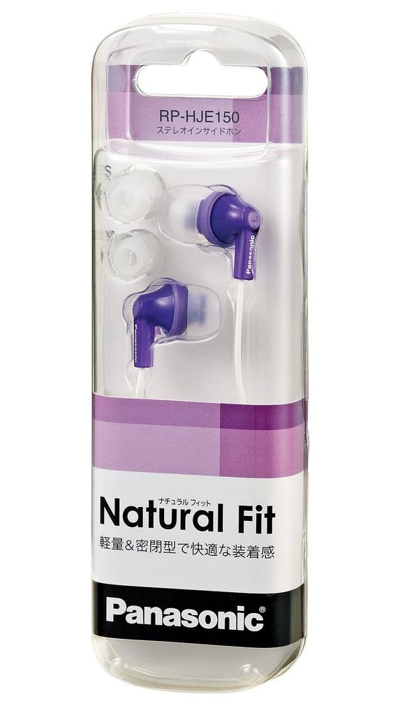 Panasonic Purple In-Ear Earphones, RP-HJE150-V