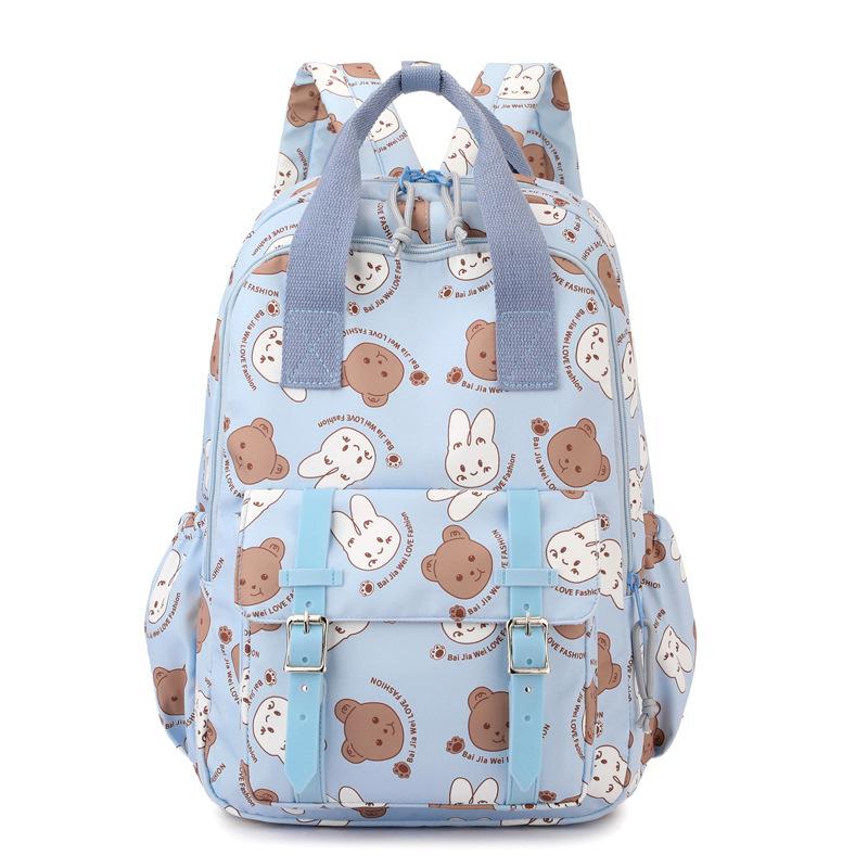 

Жіночий рюкзак великої місткості Bear Bag Рюкзак старшокласника молодшої школи синій