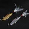 3d Eyes Leech-shape Fishing Lure Bright Color Pattern Water Lure Sequins Bait For Bass-mouth Bionic
